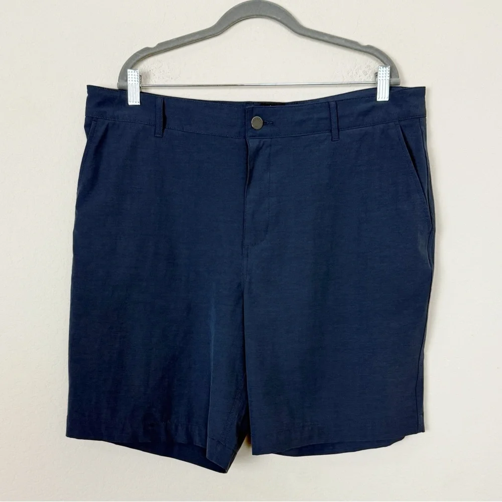 Faherty Men’s All Day 9” Shorts | Dark Blue Nights | Size 38”